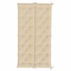 vidaXL Bänkdyna för trädgården beige 200x(50+50)x7 cm oxfordtyg