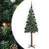 vidaXL Smal julgran Gr&ouml;n 150 cm PVC och solid furu