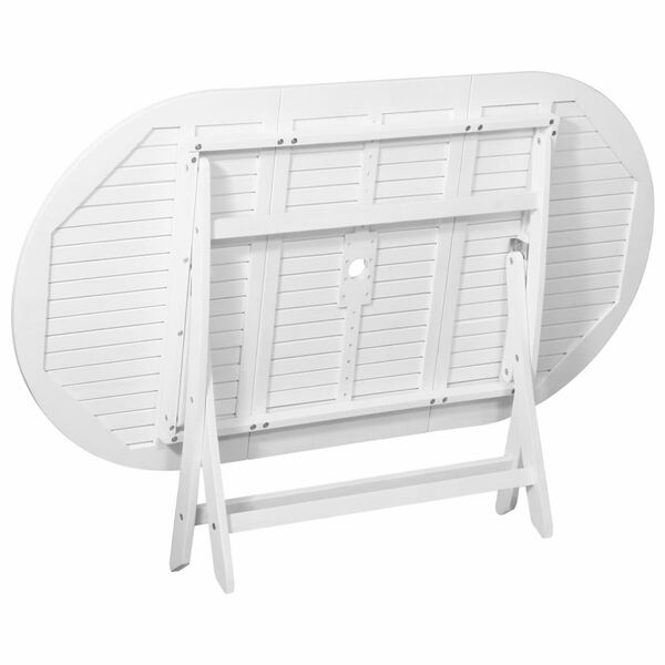 vidaXL Tr&auml;dg&aring;rdsbord vit 160x85x75 cm massivt akaciatr&auml;