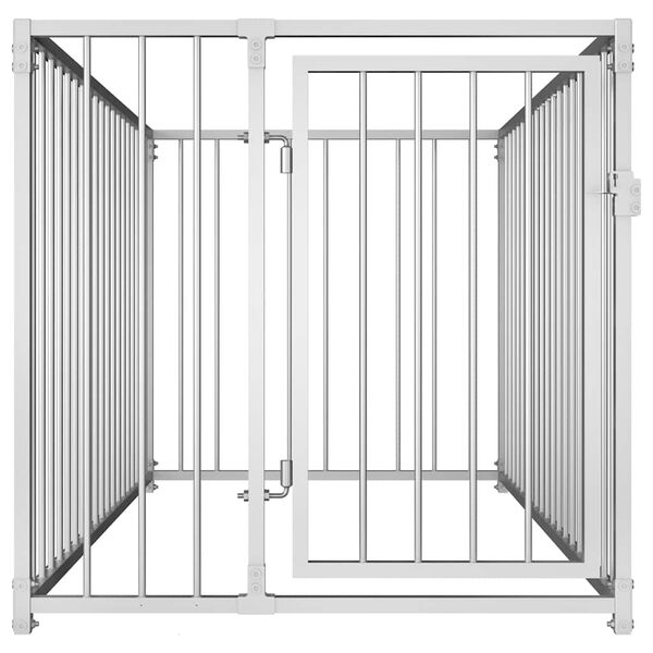 vidaXL Hundgård för utomhusbruk 100x200x100 cm