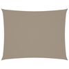 vidaXL Solsegel oxfordtyg rektangul&auml;rt 6x8 m taupe
