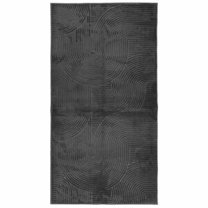 vidaXL Matta IZA kort lugg skandinavisk look antracit 80x150 cm