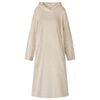 vidaXL Filt-hoodie Beige s Flanell