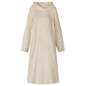 vidaXL Filt-hoodie Beige S Flanell