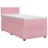 vidaXL Kontinentals&auml;ng med madrass Rosa 80 x 200 cm Sammet
