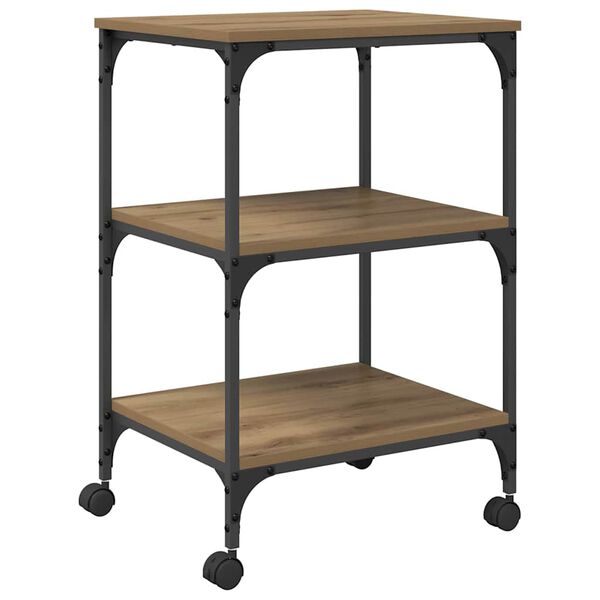 vidaXL Skrivarst&auml;ll Artisan Ek 50 x 41 x 75 cm Konstruerat tr&auml;