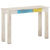 vidaXL Avlastningsbord vit 115x35x77 cm grovt mangotr&auml;