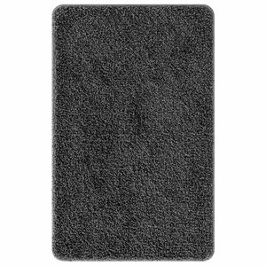 vidaXL Halkfri Badmatta M&ouml;rkgr&aring; 50 x 80 cm PP