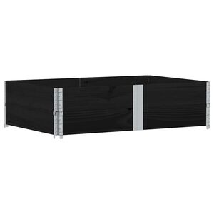vidaXL Odlingsl&aring;da svart 150x100 cm massiv furu