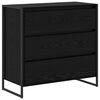 vidaXL Sideboard Svart Ek 79 x 36 x 75.5 cm Konstruerat tr&auml;