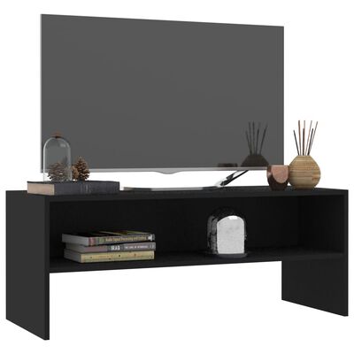 vidaXL TV-bänk svart 100x40x40 cm konstruerat trä
