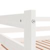 vidaXL Utdragbar dagb&auml;dd vit 2x(90x190) cm massiv furu