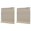 vidaXL Rullgardin naturlig bambu 2 st 120x160 cm