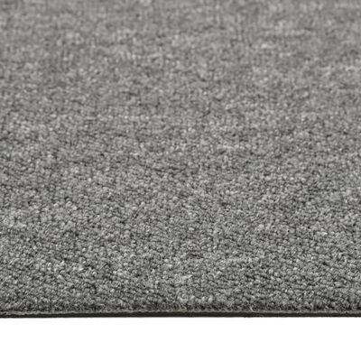 vidaXL Textilplattor 20 st 5 m² 50x50 cm grå