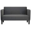 vidaXL Loveseat soffa m&ouml;rkgr&aring; 109 cm manchestertyg