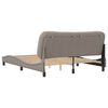 vidaXL Bed Frame without Mattress "Hvar" Taupe 160x200 cm Fabric