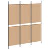 vidaXL 3-panelers rumsavdelare Beige 150 x 180 cm Tyg