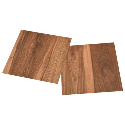 vidaXL Självhäftande golvplankor 55 st PVC 5,11 m² brun