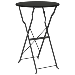 vidaXL Bistrobord Antracit Ø50x71 cm Pulverlackerad stål