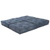 vidaXL Modulär soffa 2 pcs Indigo Tryck 140 x 70 x 36 cm tyg