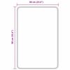vidaXL Halkfri Badmatta Kr&auml;m 60 x 90 cm PP