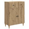 vidaXL Sideboard med l&aring;da Artisan-ek 66 x 34,5 x 90 cm Konstruerat tr&auml;