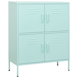 vidaXL F&ouml;rvaringssk&aring;p mintgr&ouml;n 80x35x101,5 cm st&aring;l