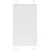 vidaXL Plisserad persienn vit 70x100 cm tyg bredd 69,4 cm polyester