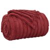 vidaXL Filtar 6 pcs Bordeaux R&ouml;d 240 x 220 cm Fleece