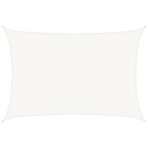 vidaXL Solsegel 160 g/m&sup2; vit 3x4,5 m HDPE