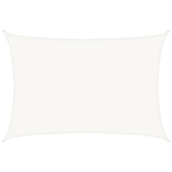 vidaXL Solsegel 160 g/m² vit 3x4,5 m HDPE