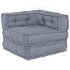 vidaXL Modulsofa enhet Tyg Gr&aring; 70 x 70 x 56 cm