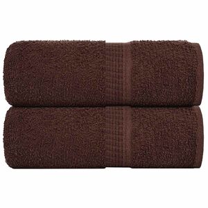 vidaXL Tv&auml;tthanddukar FROGN 2 st brun 30x30 cm 360 gsm