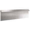 vidaXL Snigelfence 100 x 3,5 x 25 cm Rostfritt st&aring;l Silver