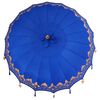 vidaXL Balinesisk Parasol Bl&aring; 215 x 215 x 260 cm Bomull