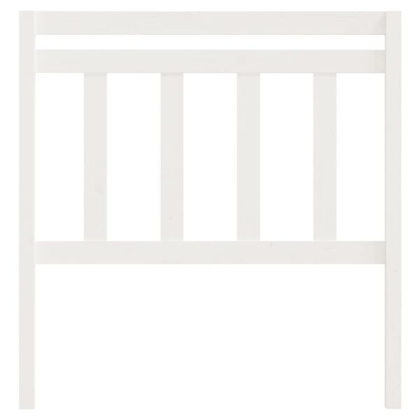 vidaXL Sänggavel vit 96x4x100 cm massiv furu