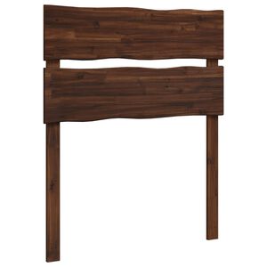 vidaXL S&auml;nggavel med levande kant ROSTOCK M&ouml;rkbrun 80 cm