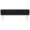 vidaXL S&auml;nggavel med kanter svart 203x23x78/88 cm sammet