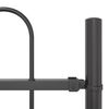 vidaXL Tr&auml;dg&aring;rdsst&auml;ngsel 6 pcs Gr&aring; 10,2 x 0,6 m Pulverlackerad st&aring;l