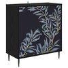 vidaXL Sideboard DOKKUM Svart ek 69 x 33 x 76 cm Konstruerat tr&auml;