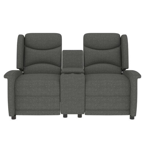 vidaXL Massagefåtölj med kopphållare 2-sits