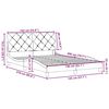 vidaXL Bed Frame without Mattress Light Grey 140x200 cm Fabric