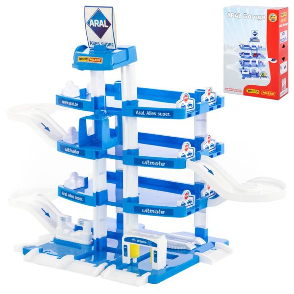 Polesie Wader Leksaksgarage 3 våningar 80x38x61 cm PP