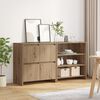vidaXL Sideboard 2 pcs Artisan Ek 70 x 41 x 75 cm Konstruerat tr&auml;
