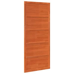 vidaXL Ladug&aring;rdsd&ouml;rr 80 x 2,5 x 208 cm Massiv furu Vaxad brun