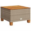 vidaXL Tr&auml;dg&aring;rdsbord beige 55x55x36 cm konstrotting akaciatr&auml;