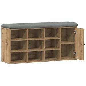 vidaXL Skob&auml;nk hantverksm&auml;ssig ek 102x32x50 cm konstruerat tr&auml;