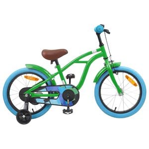 vidaXL Barncykel 16 Tum f&ouml;r 4-6 &aring;r gamla Gr&ouml;n