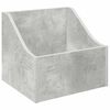 vidaXL LP-skivl&aring;da Betonggr&aring; 37 x 33 x 32 cm Konstruerat tr&auml;