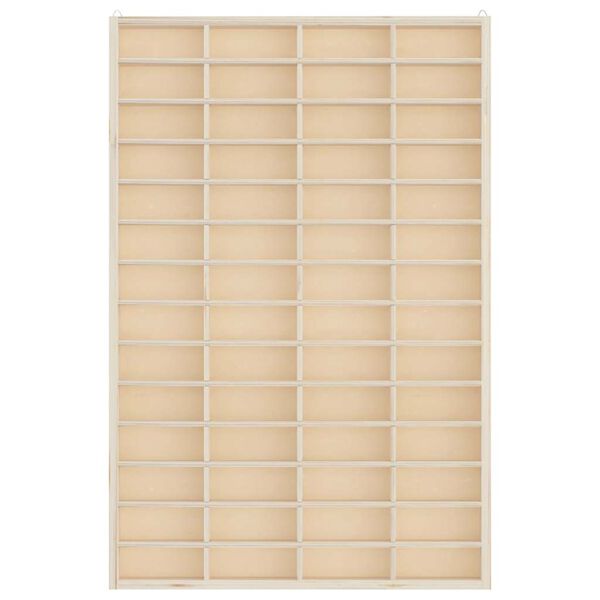 vidaXL Tr&auml;monter f&ouml;r samlarobjekt med 56 fack 40x4,5x60cm